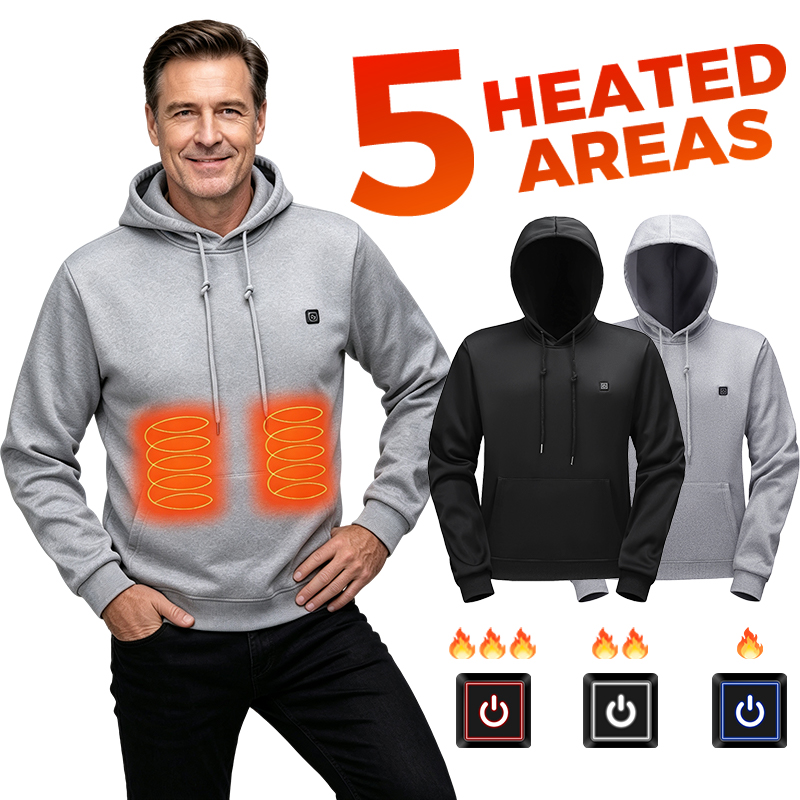 Outdoor Adventure Zone - 5 Zone Heated Sweatshirt for Men