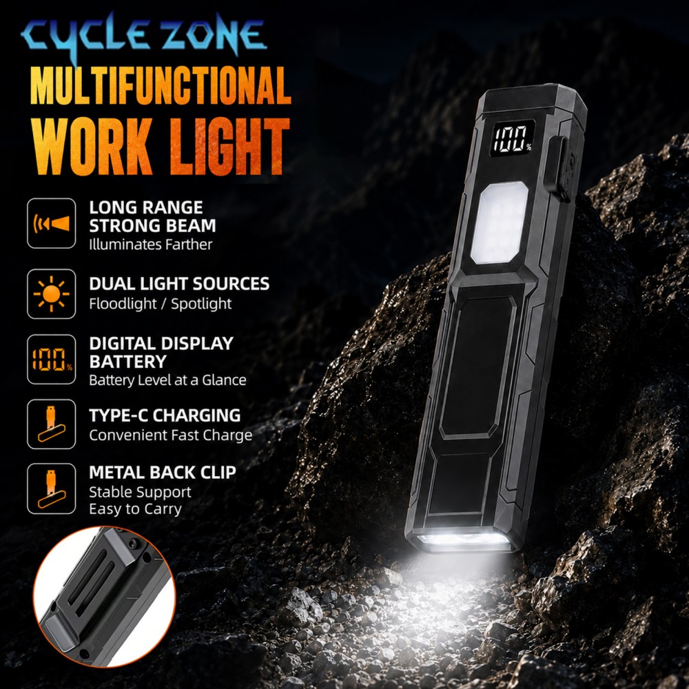 Outdoor Adventure Zone - Portable Pocket LED Flashlight Type-C Rechargeable
