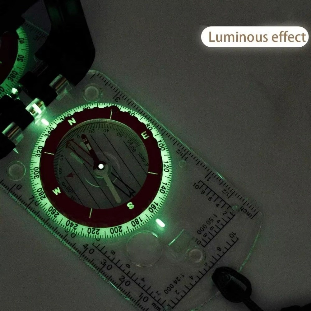 New Luminous Outdoor Compass F - Map Compass Orienteering 评论和价格
