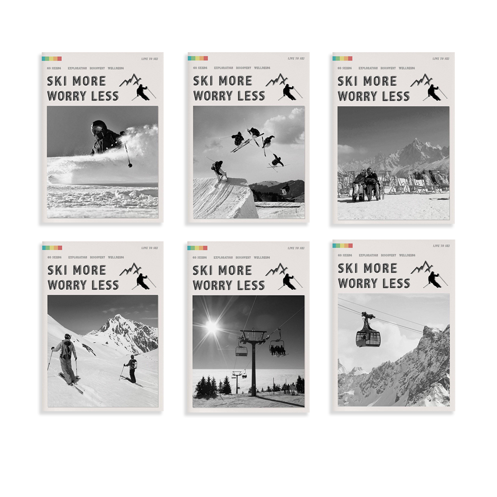 Ski More Worry Less Poster, Sk - Outdoor Adventure Ideas 评论和价格