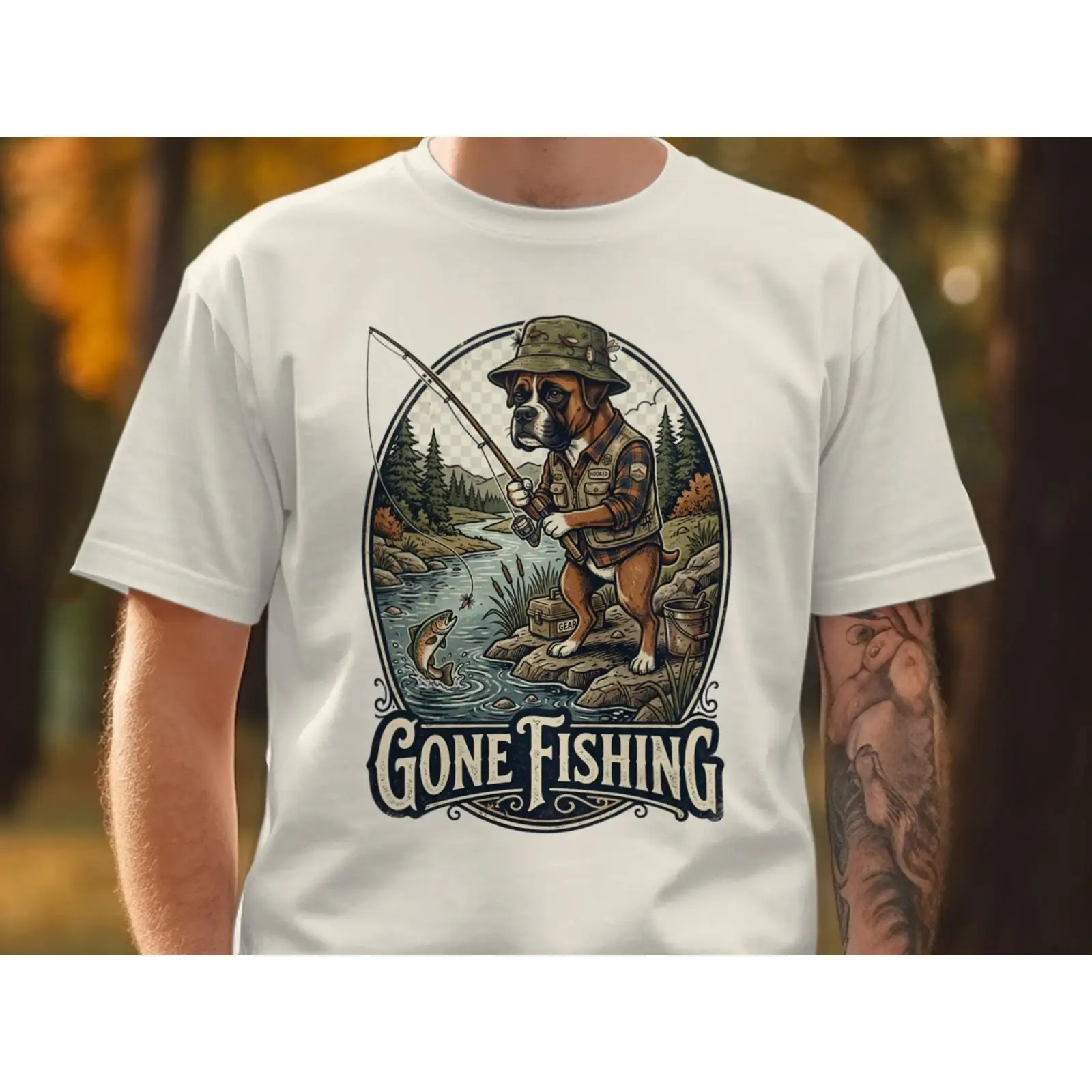 Gone Fishing T Shirt Funny Box - Outdoor Adventure Ideas 评论和价格