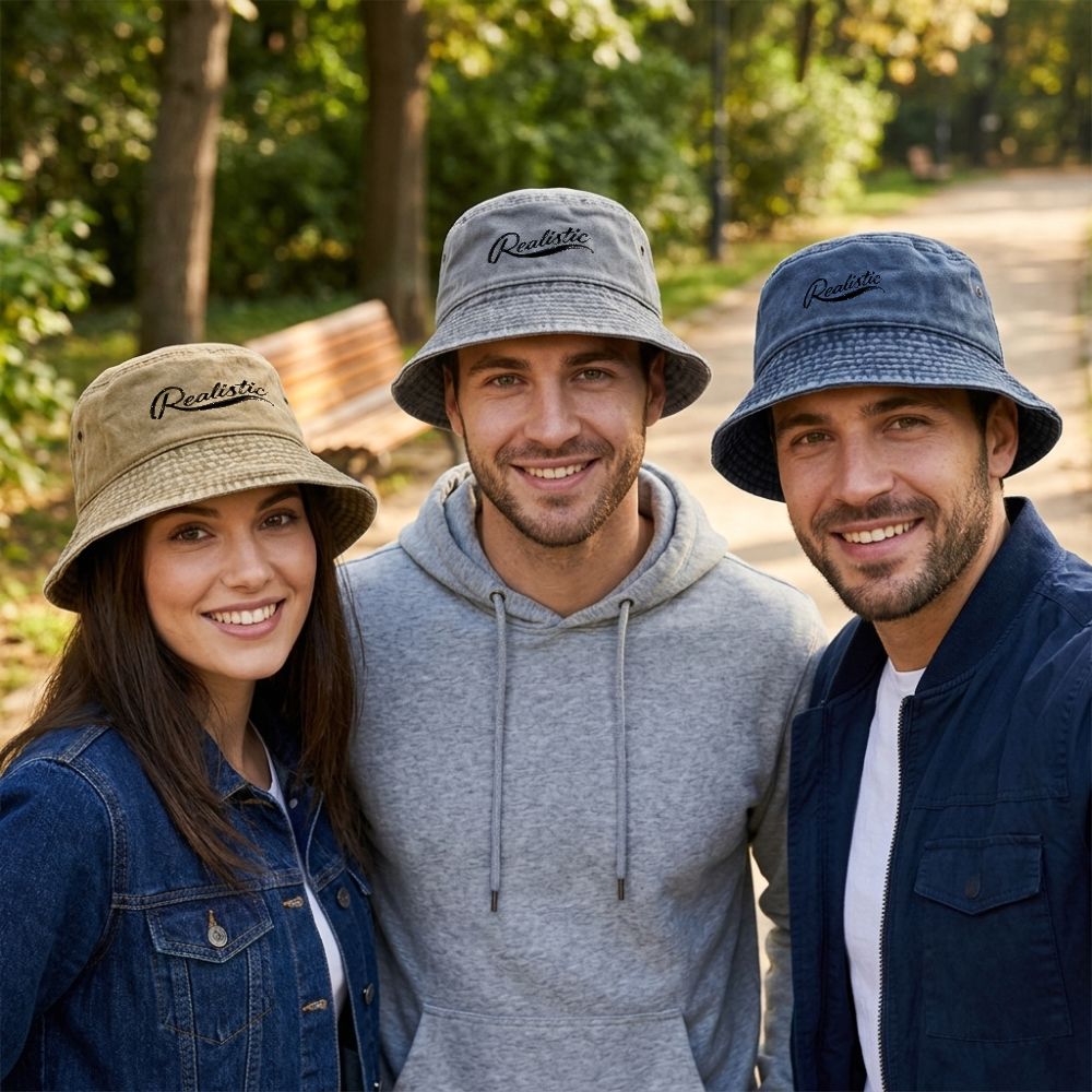 1pc Vintage Washed Bucket Hat  - Outdoor Adventure Festival 评论和价格