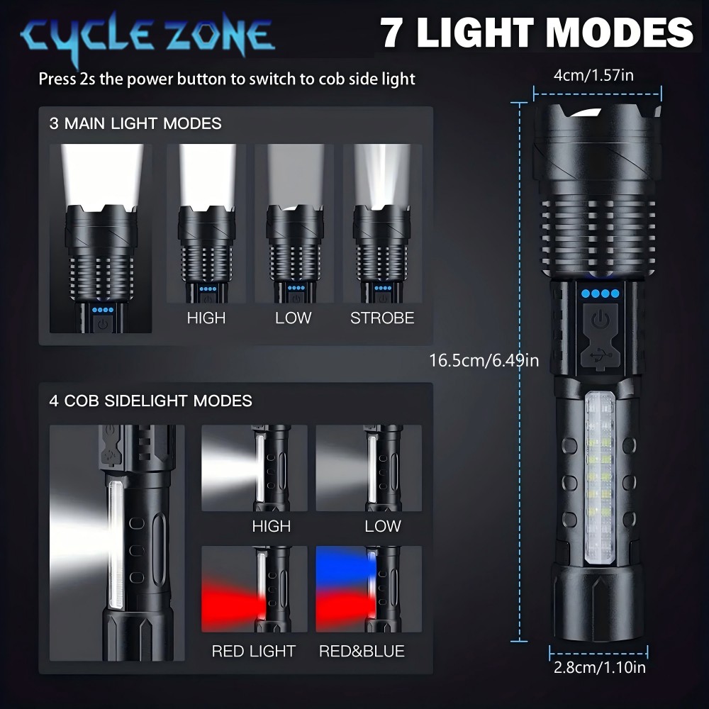 XHP50 Flashlight Zoomable Flas - Outdoor Adventure Zone 评论和价格