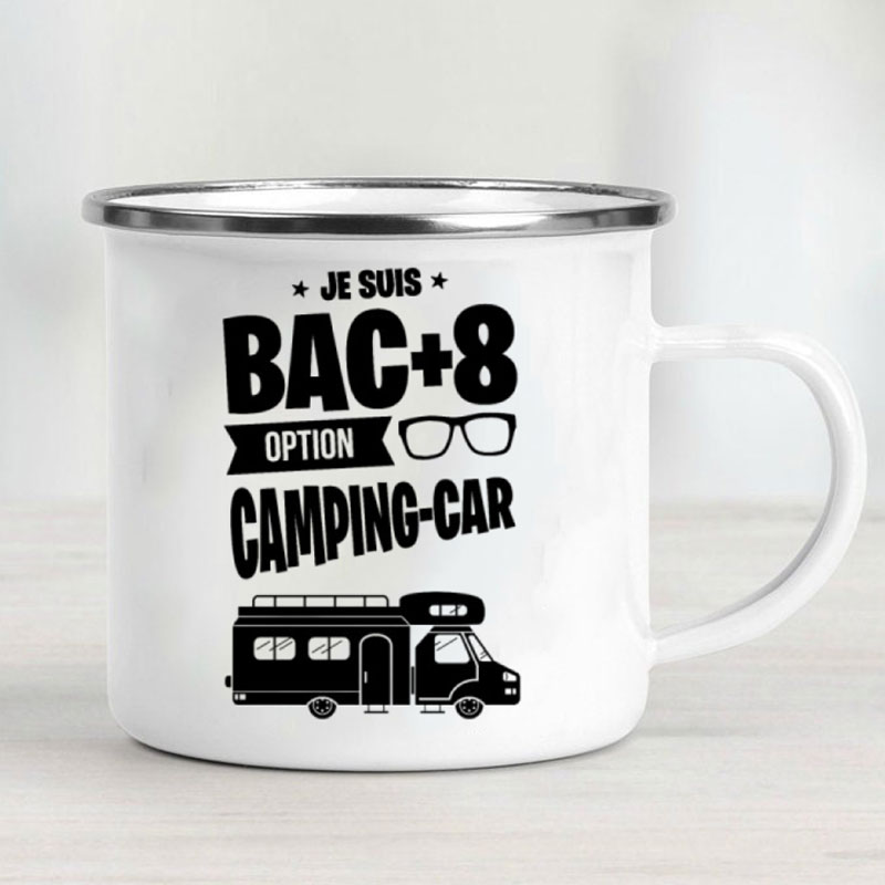 Camping Car Enamel Mug Adventu - Outdoor Adventure Ideas 评论和价格