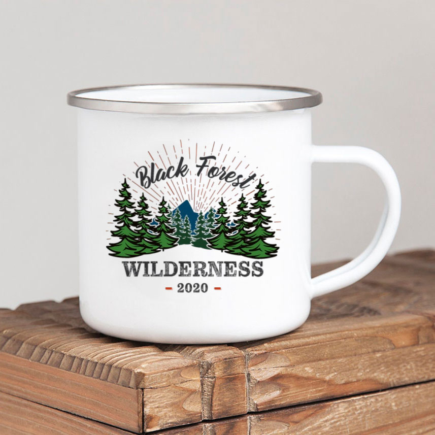 Forest Camp Enamel Coffee Mug  - Outdoor Adventure Ideas 评论和价格
