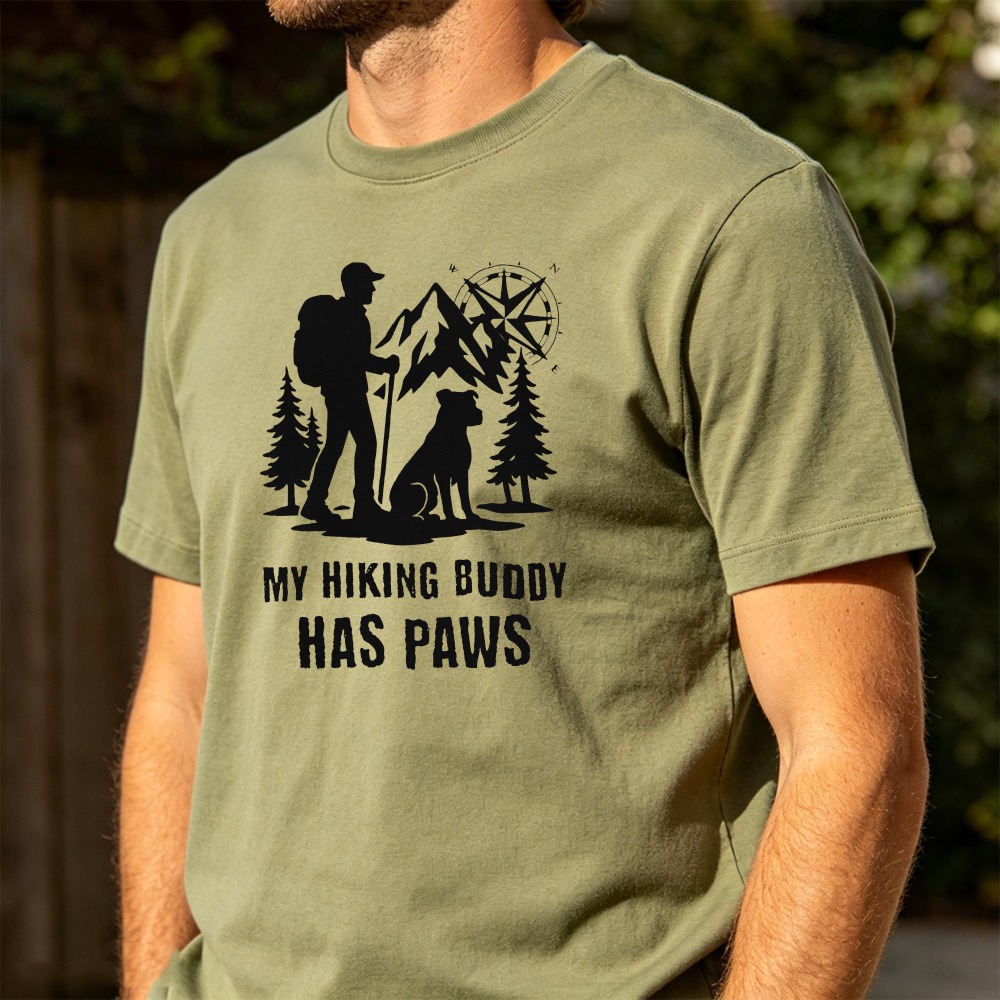 Hiking Men TShirt Dog Lover Ou - Outdoor Adventure Ideas 评论和价格
