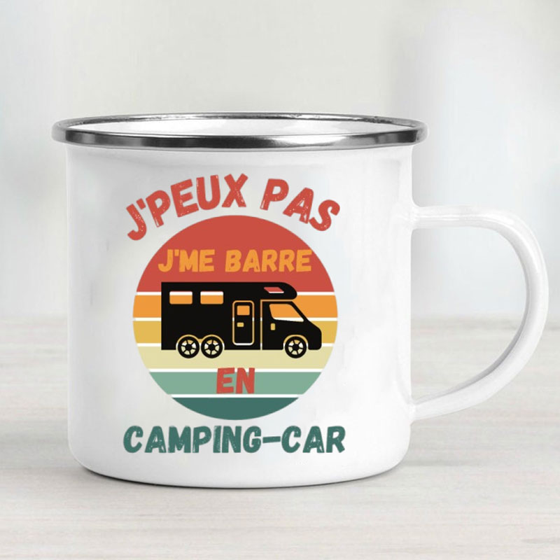 Camping Car Enamel Mug Adventu - Outdoor Adventure Festival 评论和价格