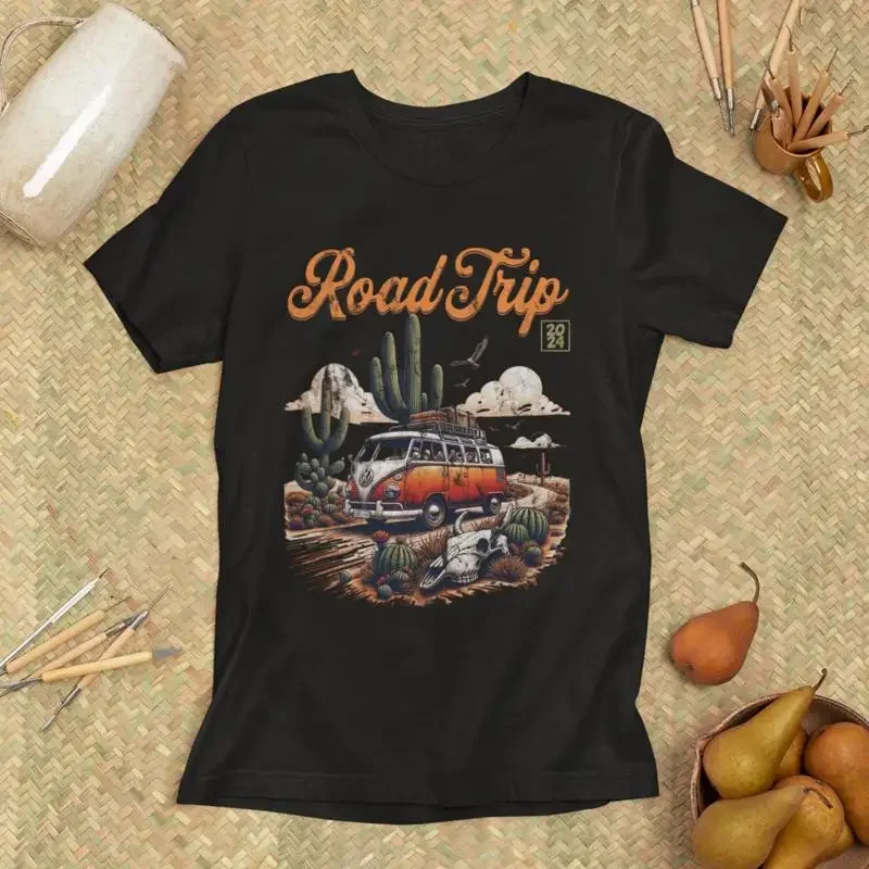 Road Trip T Shirt Classic Vanl - Outdoor Adventure Ideas 评论和价格